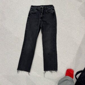 Zara Women's Straight Leg Black Jeans